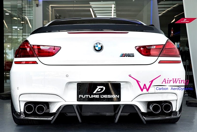 BMW F06 F13 M6- 3D style carbon trunk spoiler 02
